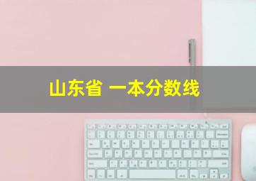 山东省 一本分数线